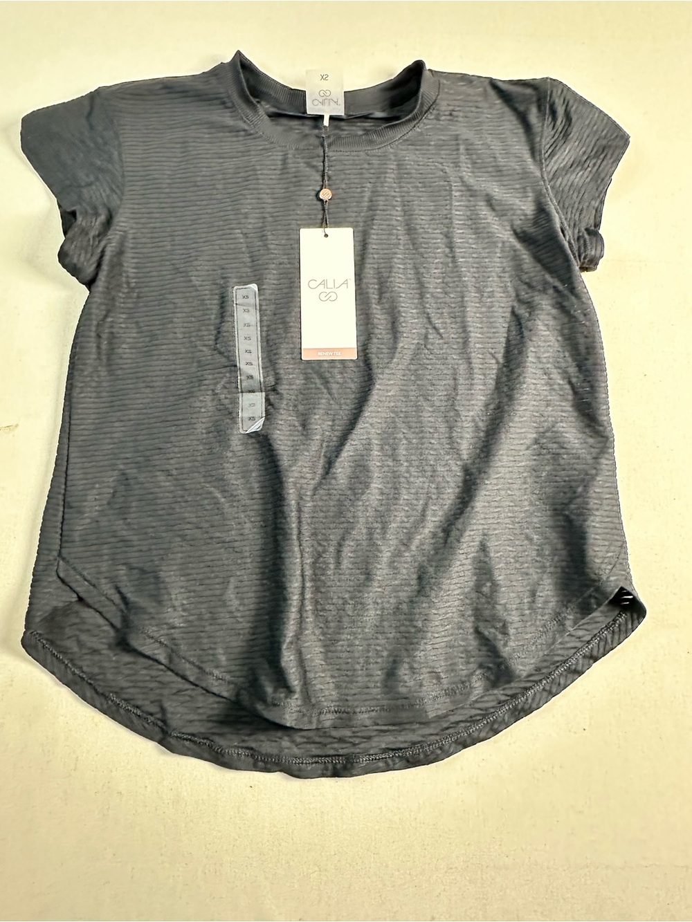 CALIA Women's Renew Tee Pure Black XS